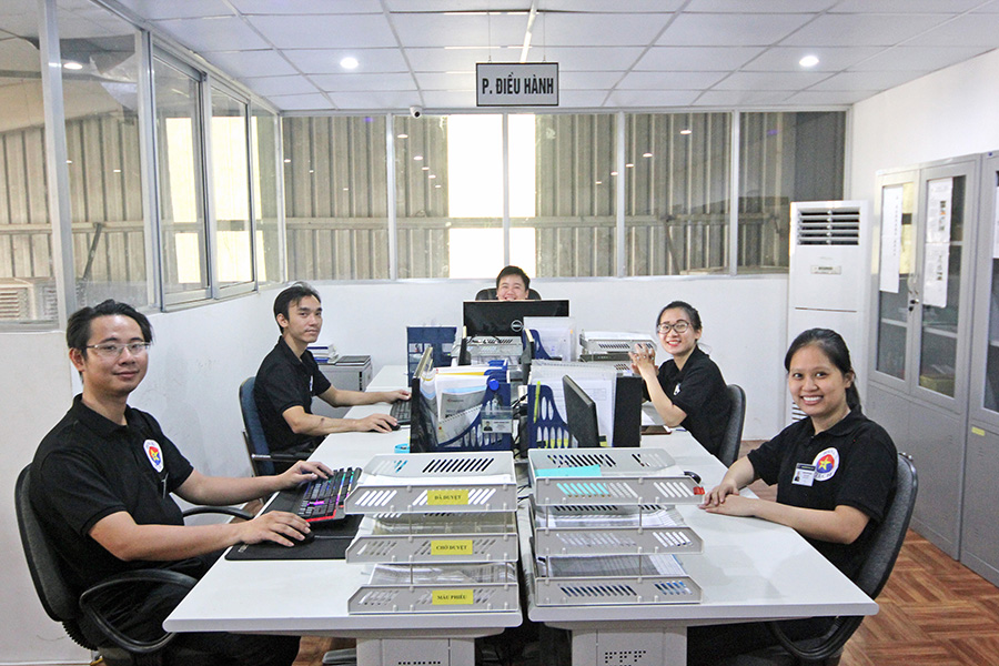 CNC旋盤の事務所